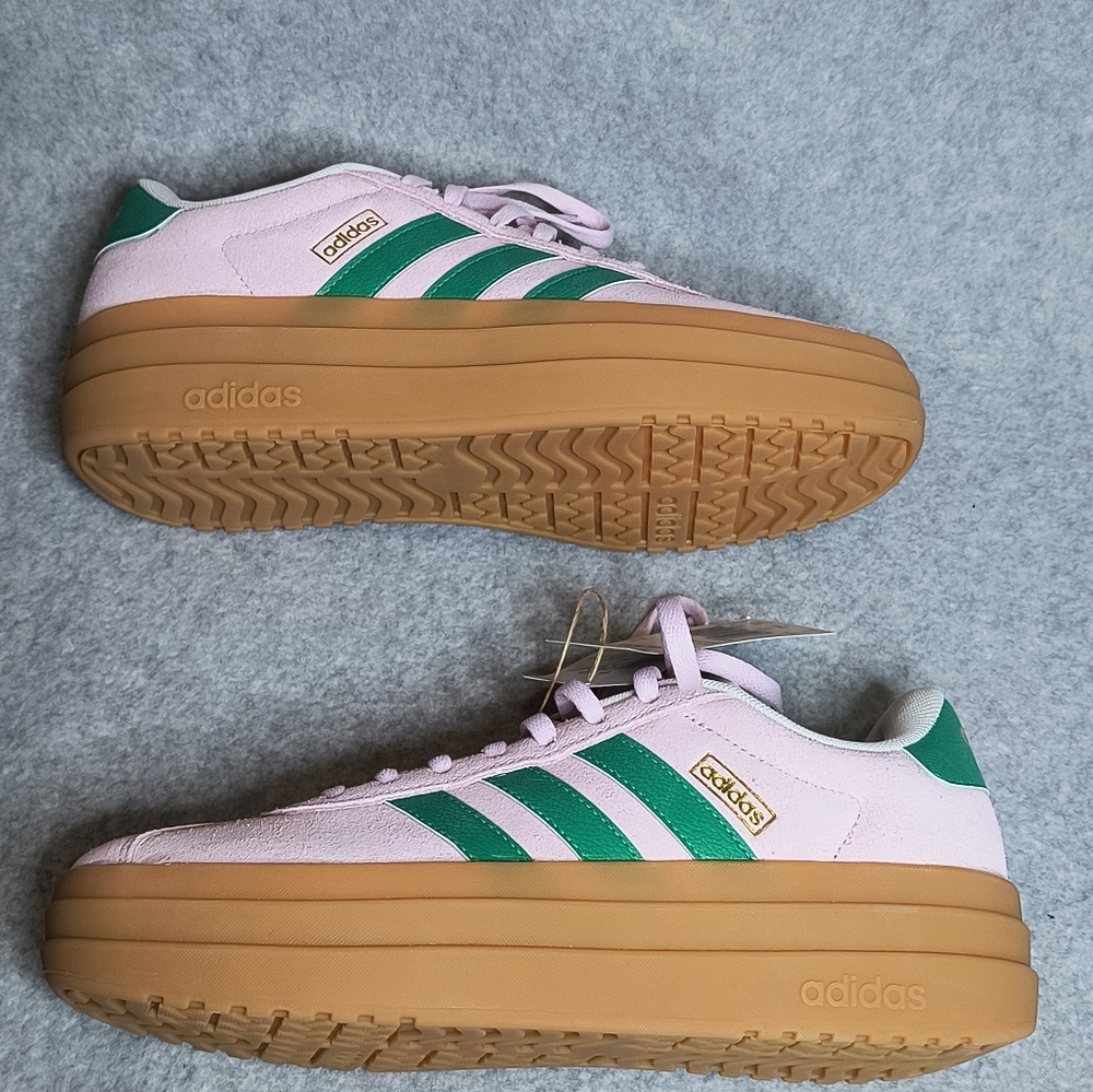 Adidas VL Court Bold Womens Pink Green Gum Platform Sneakers JP6916 Size 7 NWB - Picture 4 of 9